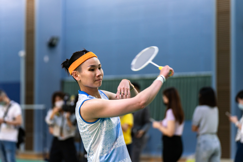 羽球女子單打選手戴資穎。（攝影／陳曉威）