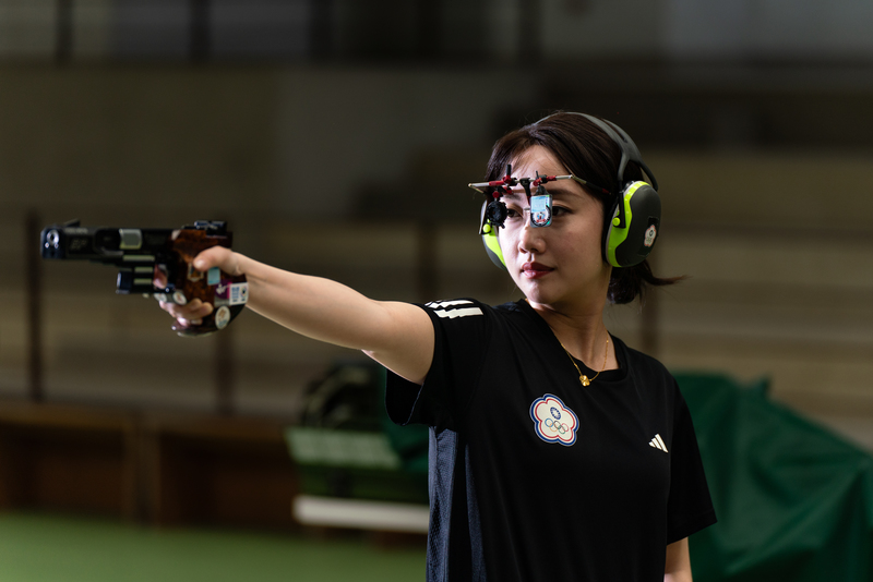 射擊女子25公尺手槍選手吳佳穎。（攝影／陳曉威）