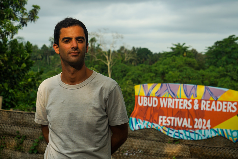 October 2024, Daphne’s son, Paul Caruana Galizia, at the Ubud Writers and Readers Festival in Bali, Indonesia, being interviewed by Chris van Laak, the author of the report. (Photo by Chris van Laak)