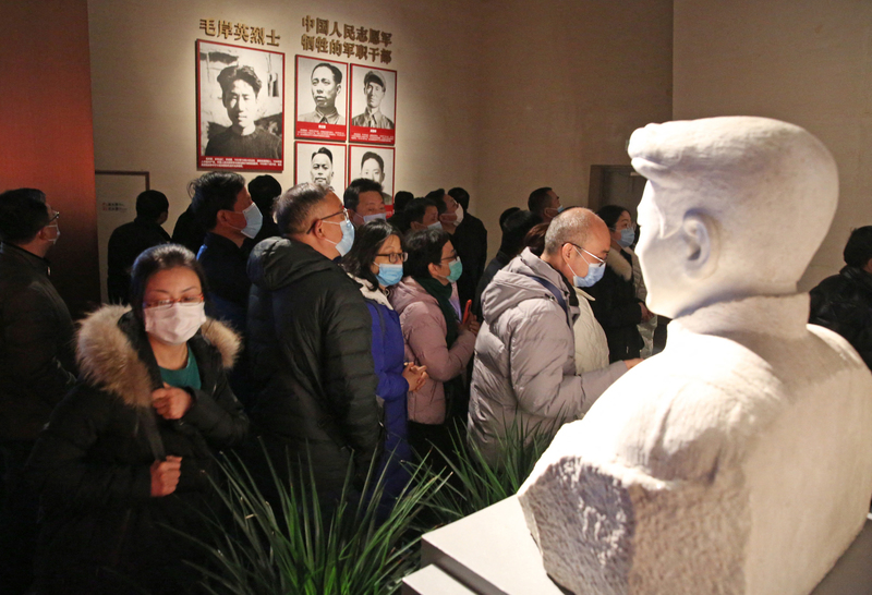 2020年11月3日，中國丹東的抗美援朝紀念館。（攝影／Koki Kataoka／The Yomiuri Shimbun via AFP）