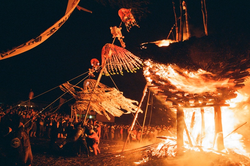 野澤溫泉道祖神祭。（攝影／薛穎琦）